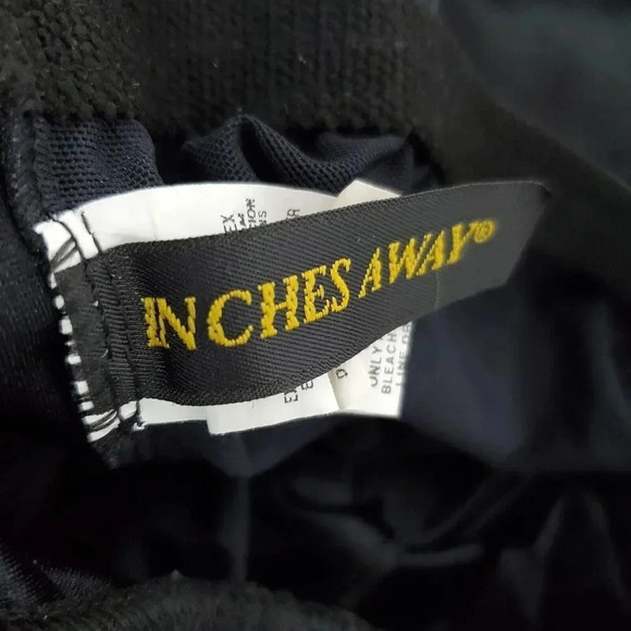 Women's INCHES AWAY One Piece Swimsuit SZ 10 Black Slimming Tummy Flatter Square - Picture 6 of 14